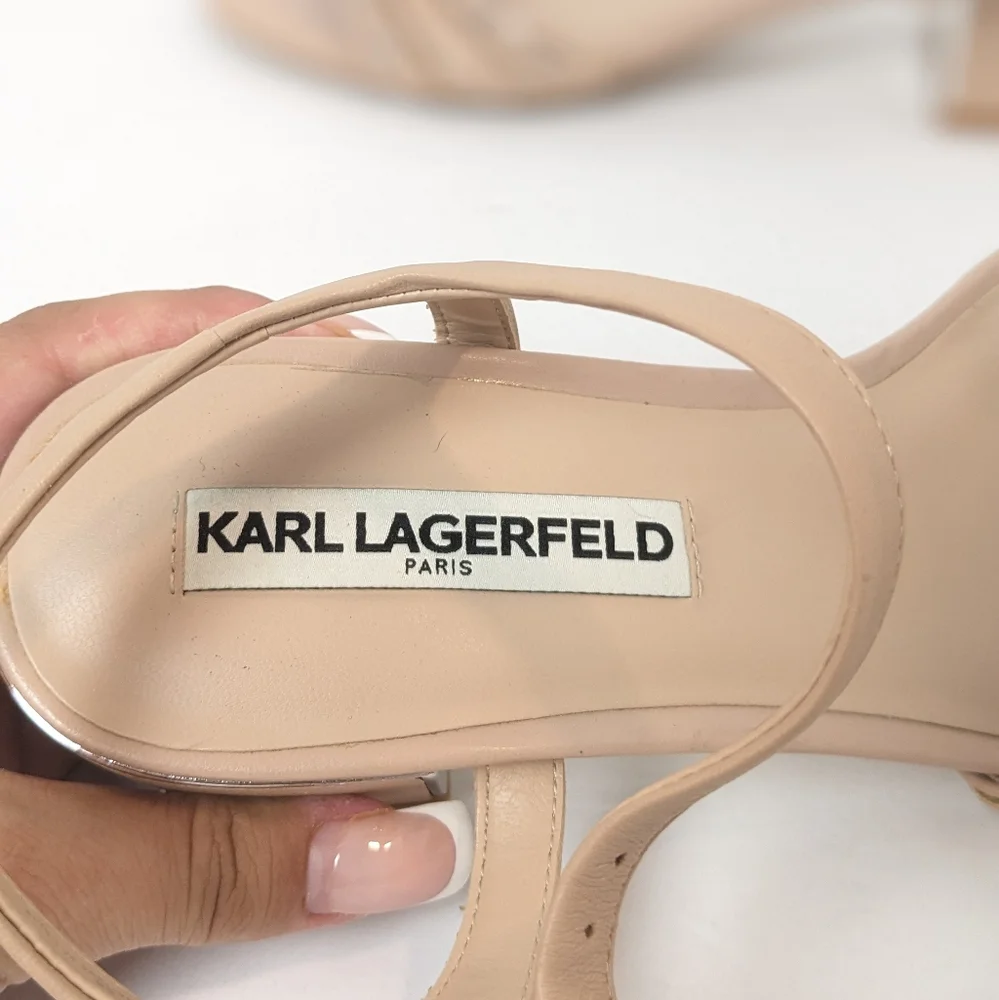 Karl Lagerfeld leather Tori sandals - Picture 12 of 16